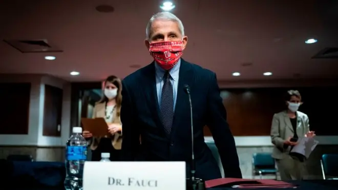Dr Fauci warned that 100,000 daily cases would not be a surprise