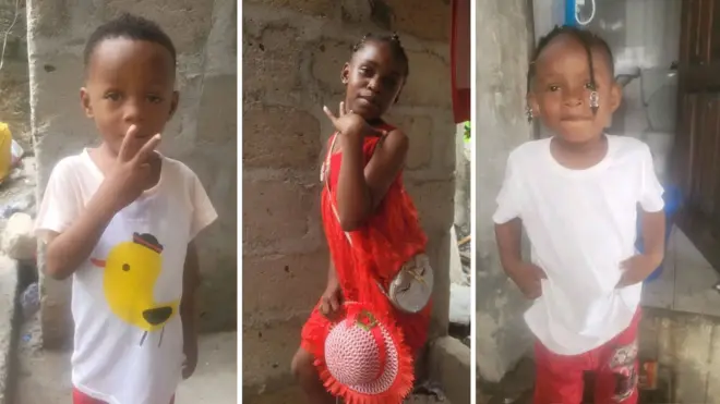 Three children wey die for accident
