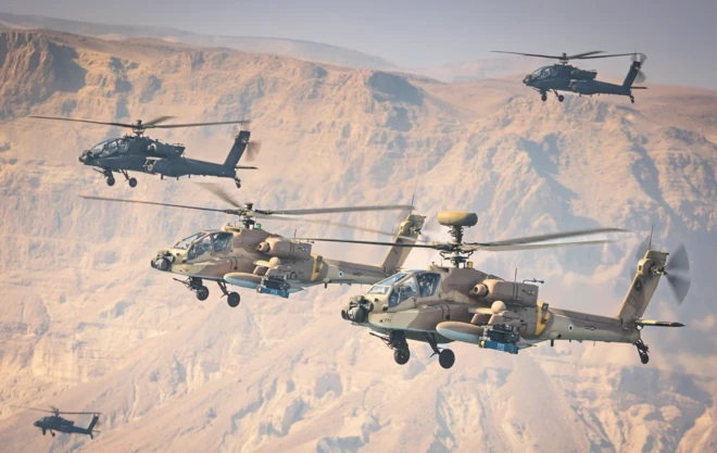 هلیکوپترهای آپاچی اسرائیل