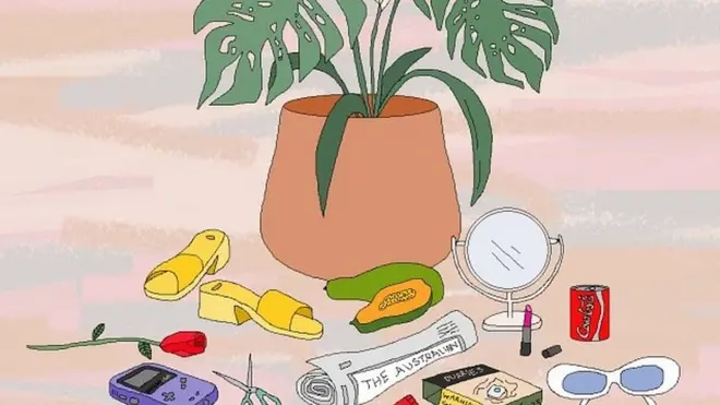 Una obra de Miranda Lorikeet hecha con el programa de dibujo Paint.