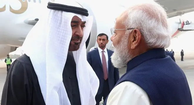 मोदी और यूएई के राष्ट्रपति