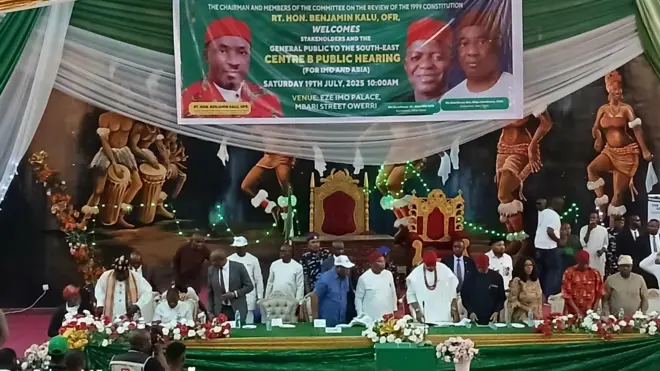  Hope Uzodimma, Ikechukwu Emetu na Benjamin Kalu n'ọgbọka nnocha iwu Naịjirịa nke afọ 1999 