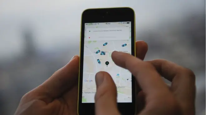 Uber es un ejemplo de la llamada "economía colaborativa".