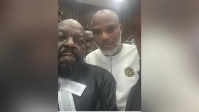 Nnamdi Kanu in court