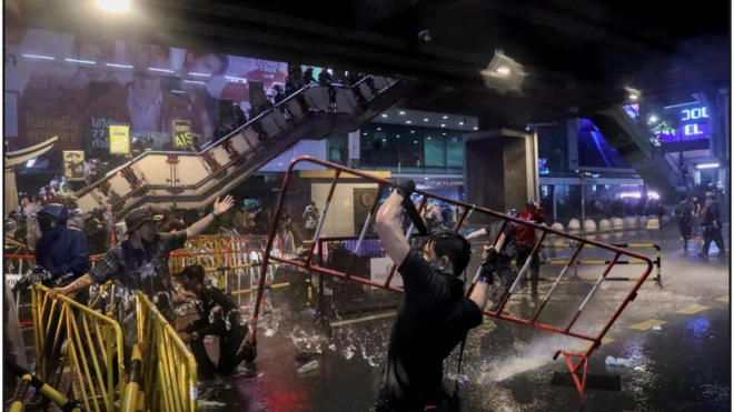 Biểu tình phản đối chính phủ ở Bangkok hôm 16/10/2020