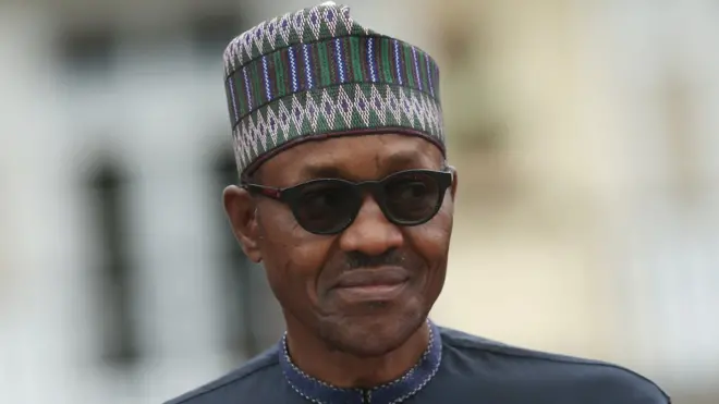 Le président nigérian Muhammadu Buhari
