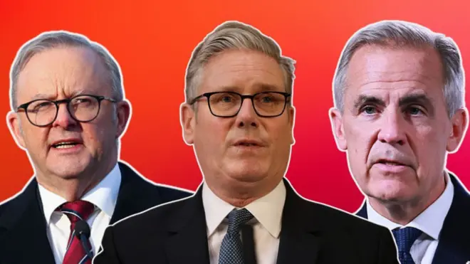 किएर स्टार्मर, एंथनी अल्बनीज़, मार्क कार्नी 