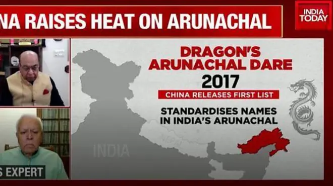 نمایی از صفحه خبری تلویزیونی ایندیا تودی