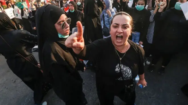 متظاهرات في البصرة - 7 أيلول/سبتمبر