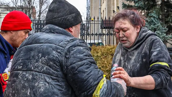 Namoonni dubartii Yuukireen, magaalaa Karkiiv keessatti rukutamte wayita gargaaran, Bitootessa 1, 2022