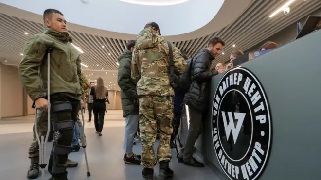 مقاتلون من مجموعة فاغنر في أوكرانيا