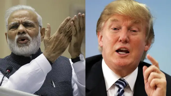 नरेंद्र मोदी और डोनल्ड ट्रंप