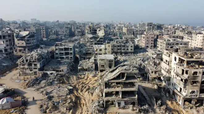 تخریب ساختمان‌ها در غزه