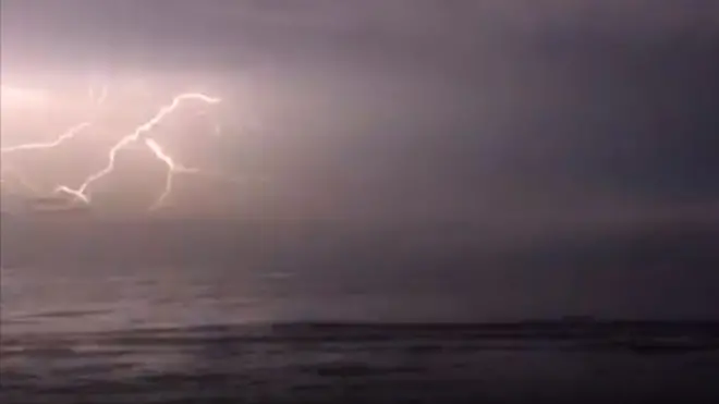 Relámpagos sobre el Lago de Maracaibo