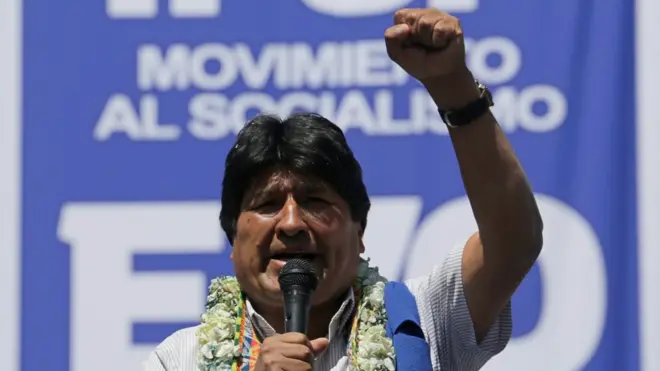 Morales es el candidato favorito a ganar las elecciones este domingo en Bolivia.