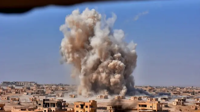 Авіадуар по позиціях бойовиків "Ісламської держави" в Сирії