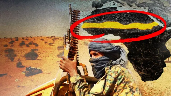 የሳህል ካርታ እና ታጣቂ