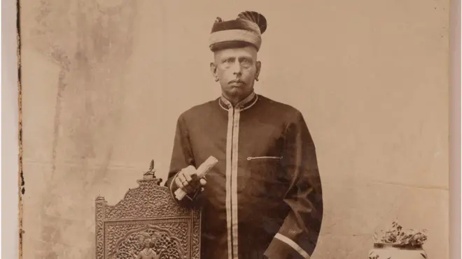 حیدرآباد کے نظام خاندان کے ایک رکن کی تصویر