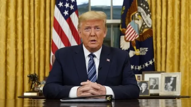 Президент Трамп заявил, что Европейский союз "не смог принять те же меры предосторожности", что и США