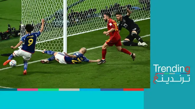 هدف فوز اليابان على إسبانيا يثير الجدل…هل تخطت الكرة الخط؟