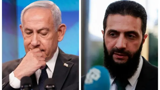 Beeniyaamiin Netaaniyaahuufi Ahmad al-Shaaraa