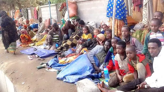 "Namootni kunneen wal keessa jiru. Namootni naannoo Somaalee irraa buqqa'an jiru.