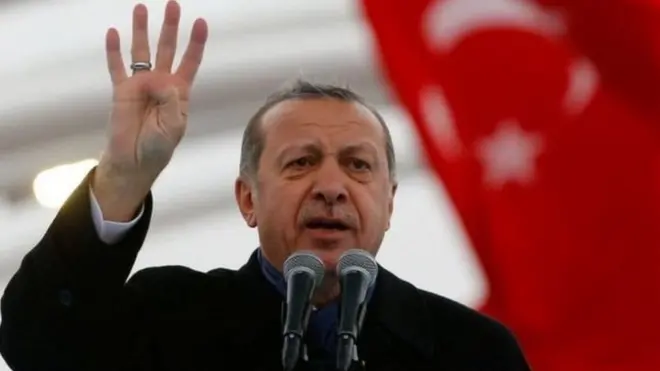 اردوغان ته د سپکاوي تور څلور کاله بند لري.