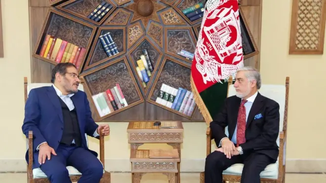 آقای شمخانی در سفر یک روزه اش به کابل، با عبدالله عبدالله، رئیس اجرایی افغانستان نیز دیدار و گفتگو کرده است