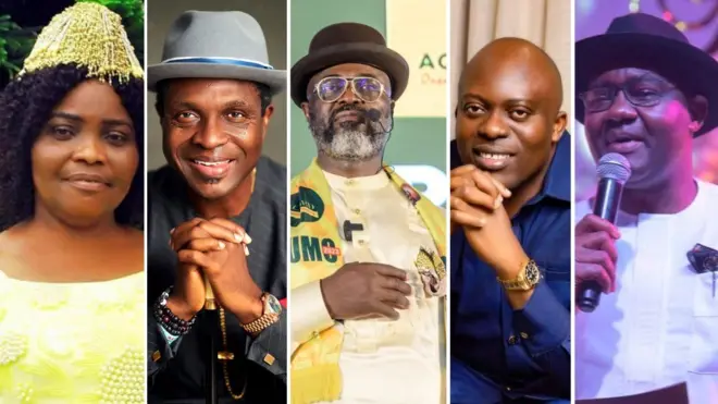 Candidates of Labour, APC, Accord Party, PDP and SDP