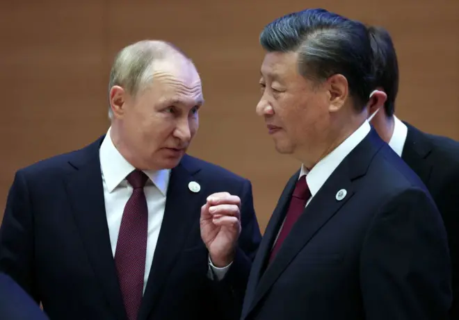 Tổng thống Nga Vladimir Putin và Chủ tịch Trung Quốc Tập Cận Bình