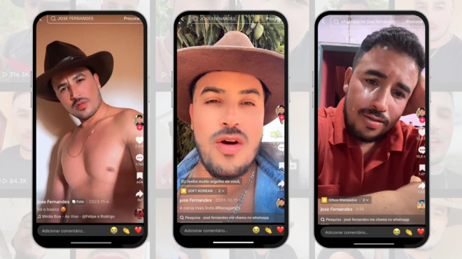Com vídeos românticos no TikTok, influenciador José Fernandes atrai centenas de milhares de seguidoras