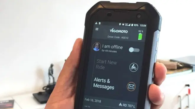 Uburyo bushasha bwo kuriha taxi moto mu Rwanda bukoresha telefone ngendanwa ukarihisha ubuhinga bwa mobile money
