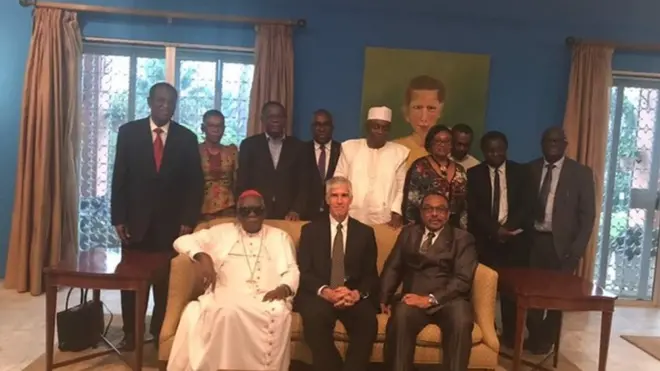 Peter Henry Barlerin plus Cameroon leaders