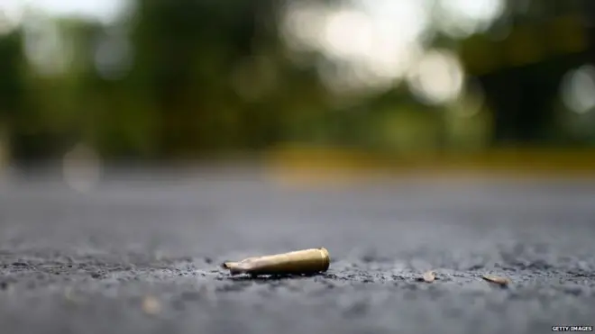 A bullet leftover from the attack on the life of security head Omar Garcia Harfuch