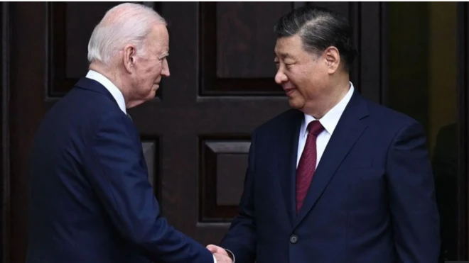 शी ज़िनपिंग और बाइडन 