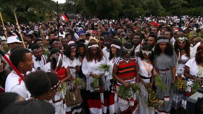 የኢሬቻ ክብረ በዓል በቢሾፍቱ