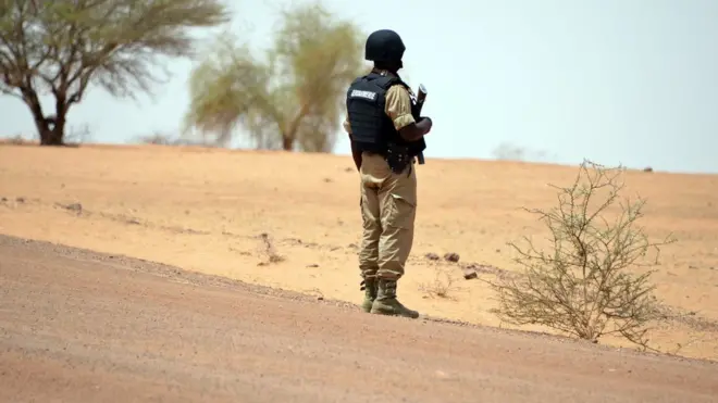 Un gendarme en patrouille dans le nord du Burkina (illustration)