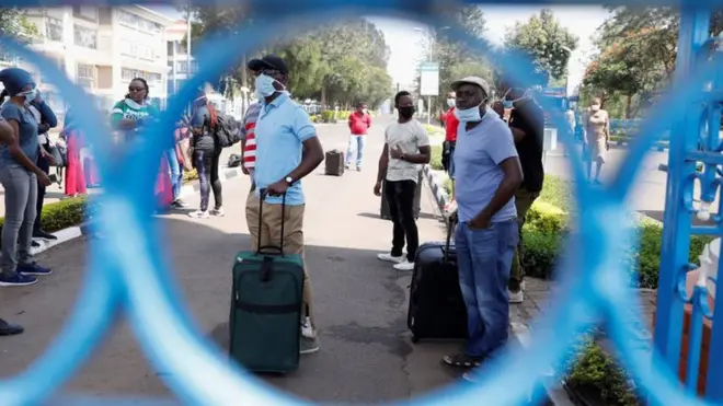 Abashizwe ahabonyene i Nairobi bashaka kuva muri ico kigo