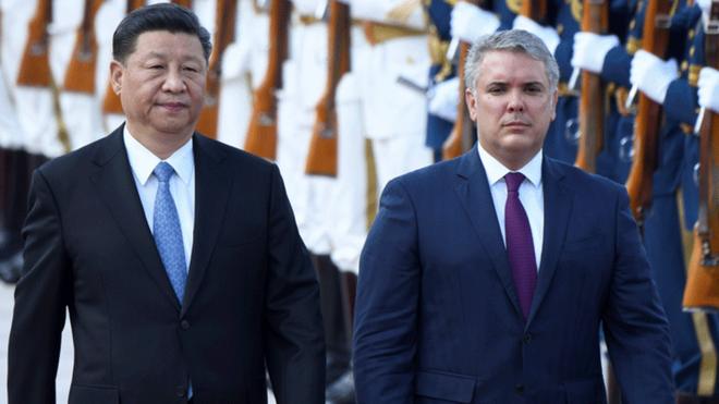 Iván Duque con Xi Jinping