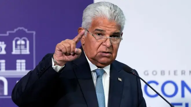 El presidente de Panamá, José Raúl Mulino,