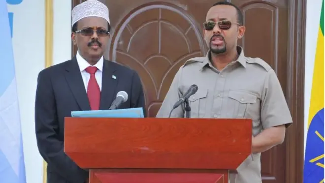 Pirezidaantii Somaalee fi MM Abiy