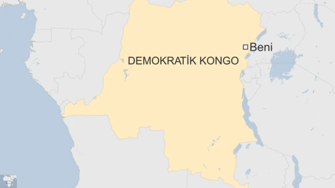 Demokratik Kongo haritası