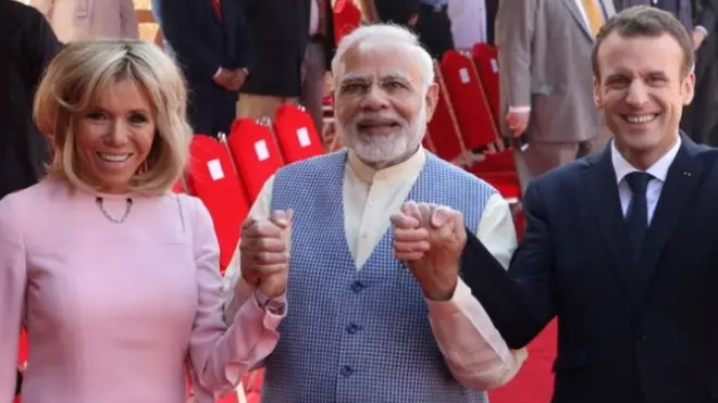 मोदी, मैक्रों और ब्रिज़ेट