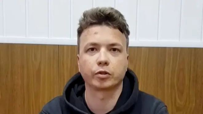 Protasevich vivía en el exilio.