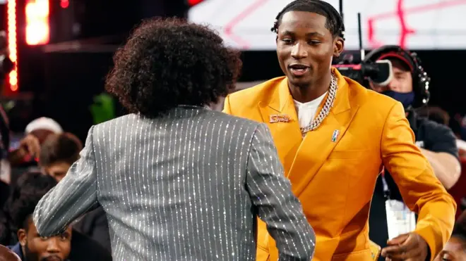 Jonathan Kuminga abaye umukinnyi wa gatandatu uvuka muri DR Congo winjiye muri shampiyona ya basketball ya NBA