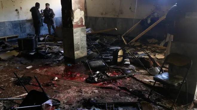 Serangan menghantam acara diskusi memperingati 38 tahun invasi Uni Soviet ke Afghanistan.