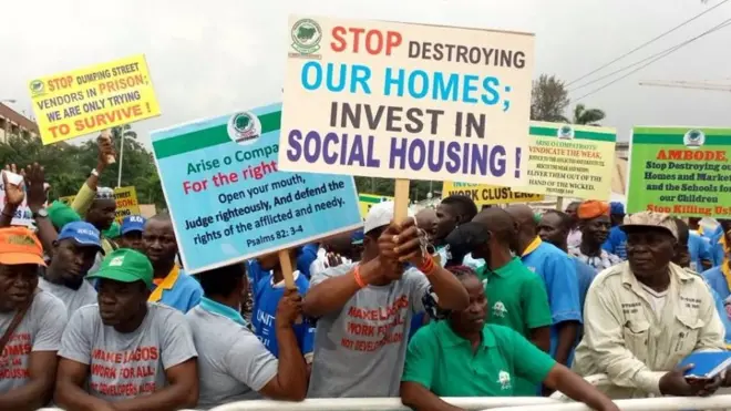 Some people for Lagos say dem no fit pay for di new building wey Lagos government dey do