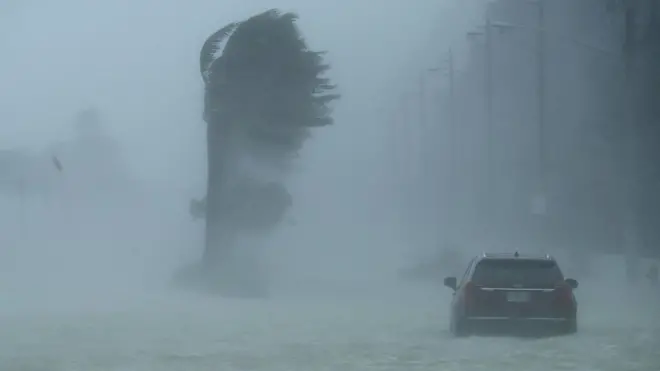 Badai Irma menerjang Florida, AS pada awal September 2017.