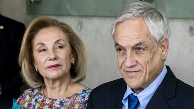 Cecilia Morel y Sebastián Piñera.