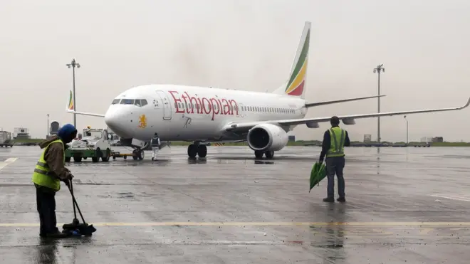 Un avion de la compagnie Ethiopian Airlines